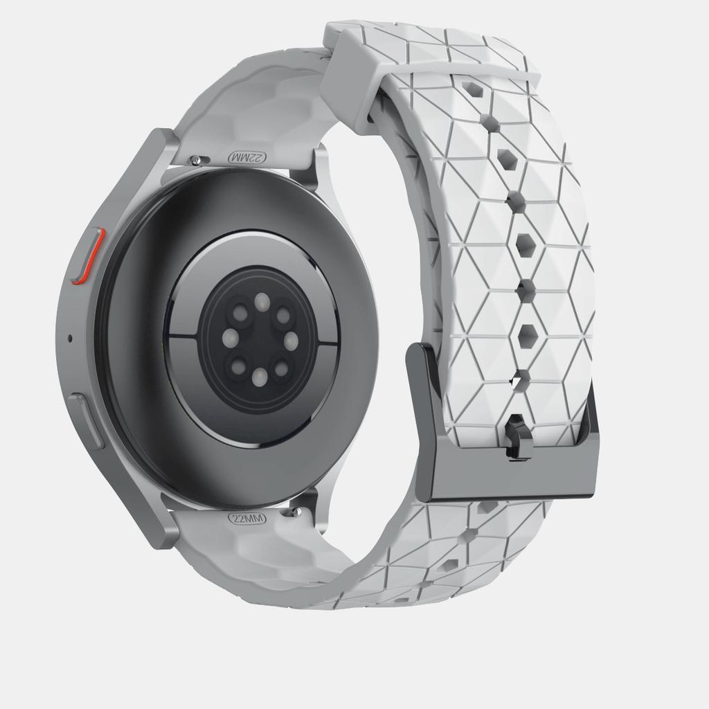 22mm 20mm Silicone Strap For Huawei Watch 5/4/GT6-5-4 Samsung Watch 7/6/5/4 Football Pattern Bracelet Amazfit GTR 4/Balance Band