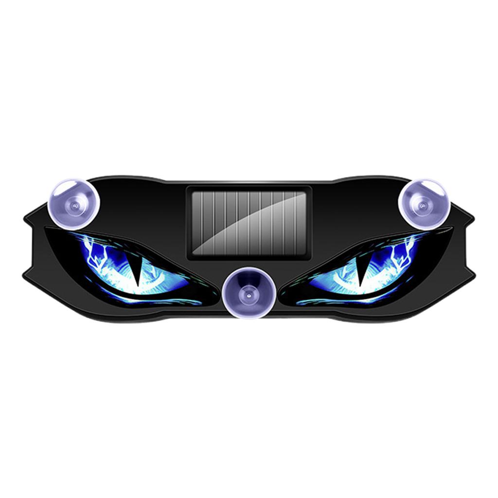 Universal Led Solar Power Car D emon Eye Light Cool Flashing Warning Light Dynamic Safety Vehicle Signal Lights