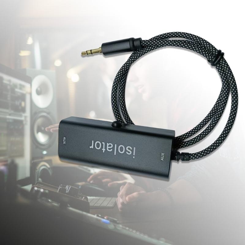 3.5mm Sound Cable Anti Interferences Ground Looping Noise Filter Isolator Eliminate Cancelling for Home Stereo Car Sound