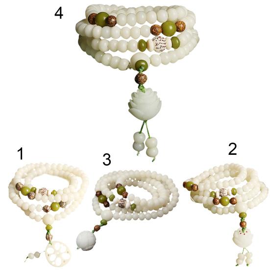 Braccialetti da uomo con perline di preghiera in resina naturale, braccialetto di corda accattivante