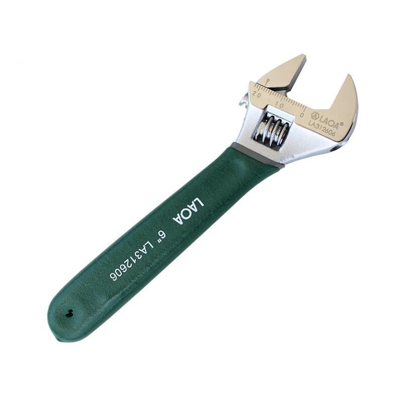 LAOA Adjustable Wrench with Plastic Handle