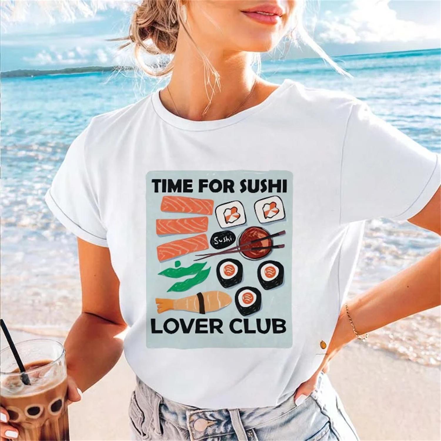 Women s Printed T-Shirt Harajuku Japanese Style Women s Short Sleeved Summer Cute and Versatile Trendy Top Casual T-Shirt S