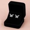 925 Sterling Silber Schmetterling Ohrstecker