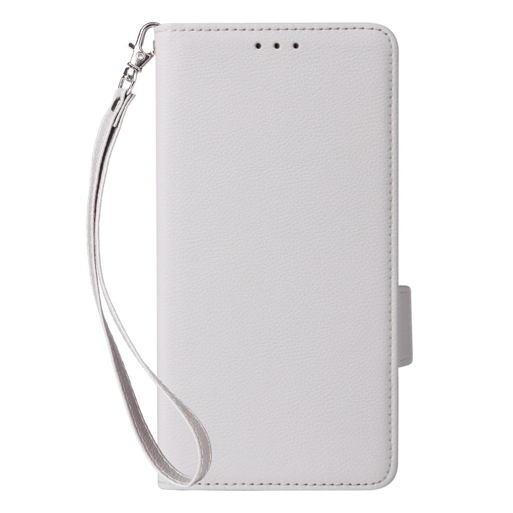 For ZTE Blade V70 Design/Blade V70 Vita Case with Wrist Strap Litchi Texture PU Leather Wallet Phone Cover