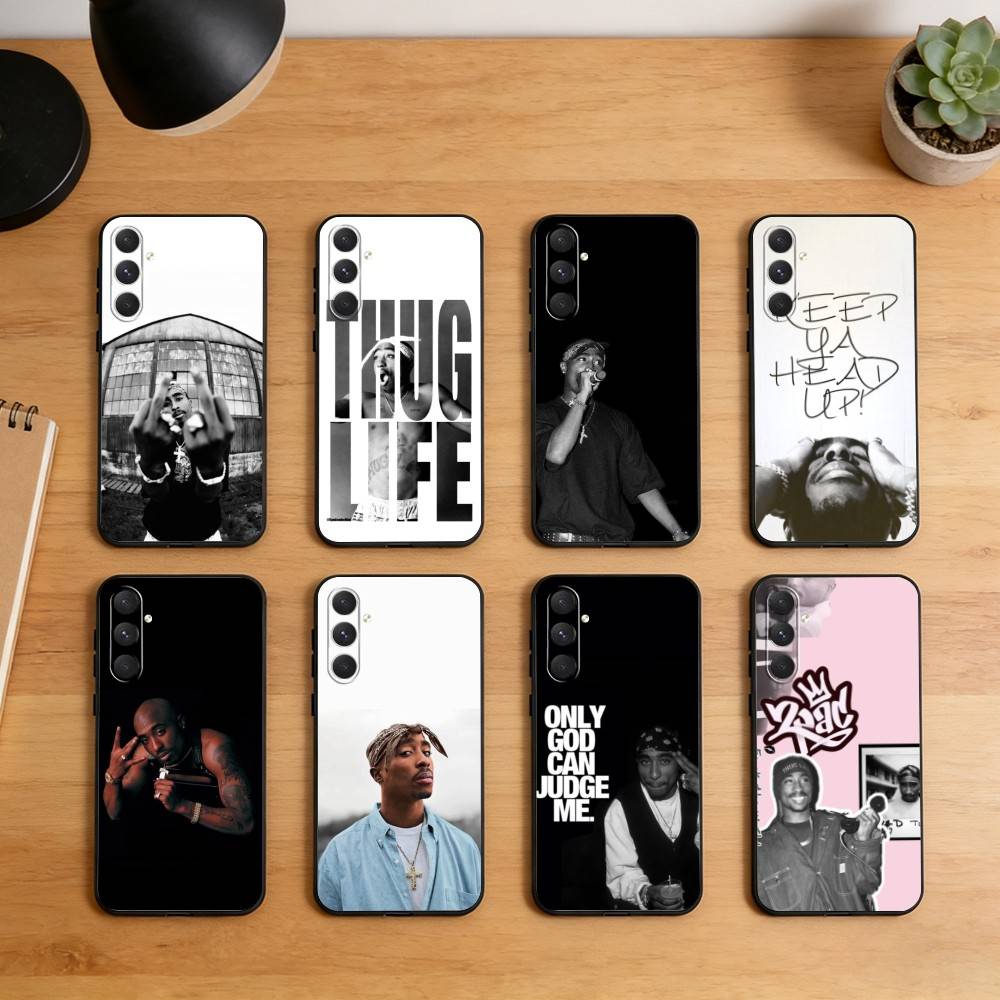 T-Tupac S-Shakur Phone Case For Samsung S26,S25,S24,S23,S22,S21,Ultra,Plus,FE Black Soft Cover