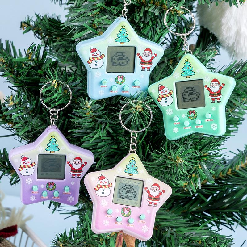 Electronic Pet Game Handheld Virtual Feeding Mini Cartoon Toy Keychain