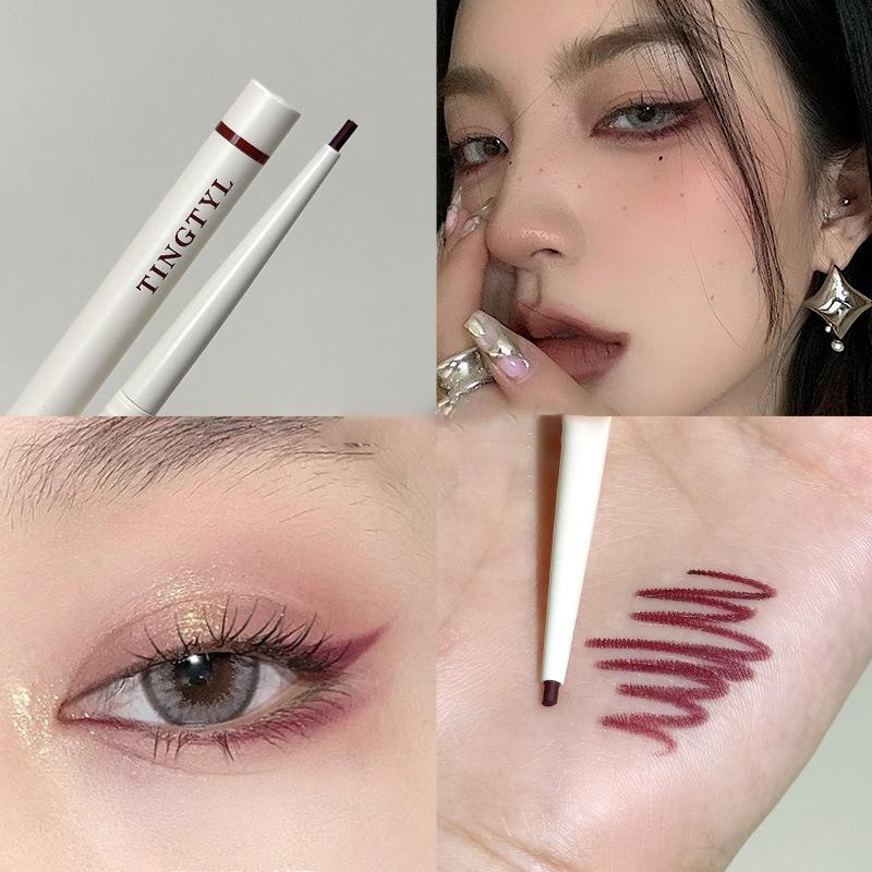 Matte Lying Silkworm Eyeliner Gel Stift Wasserdicht Nicht Verschmierend Schnell Trocknend Augen Liner Stift Teebraun Lidschatten Stift Make-up