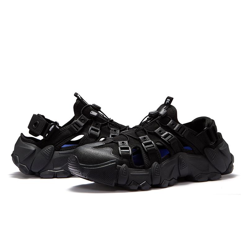 Fila Fusion Exocet Sandal Mountain Casual Versatile Durable Water Shoes Men sandals Black Moonstone-Gray T12M521704FBL