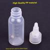 Box of 10-Each 1.2-Ounce(35 )  Brush Bottles Paint Storage Bottles PP Jar and Cover with Scale Line  -proof for Dual-Action Siphon Feed   Brus