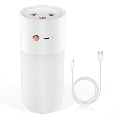 Humidifier Aromatherapy Diffuser 400Ml Essential Oil Diffuser Wireless Rechargeable,Dual-Channel Spray,White