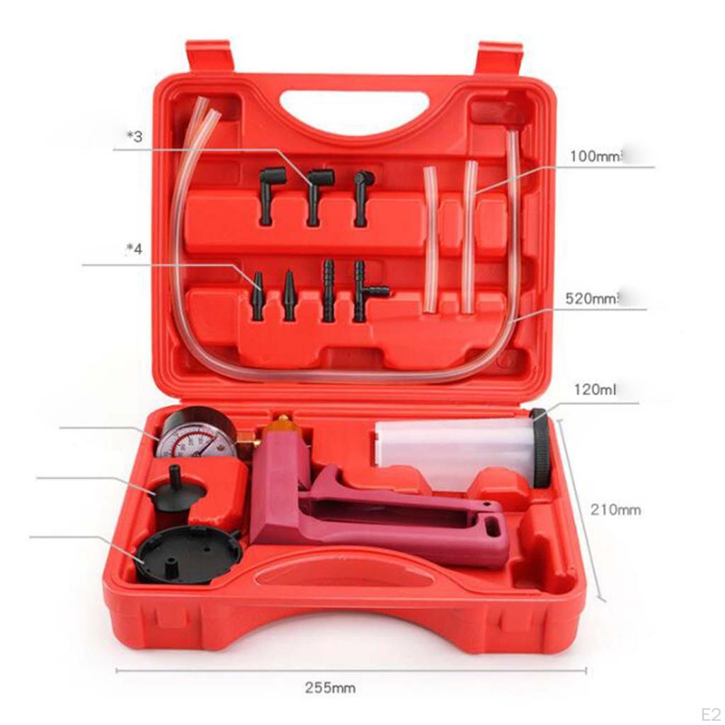 Brake Bleeder Set, Precision Accessories Vacuum Pump Kits, for Truck
