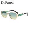 2025 Fashion Vintage Sunglasses Women Men Brand Designer Retro Metal Rectangle Sun Glasses Female Small Square Frame Shades