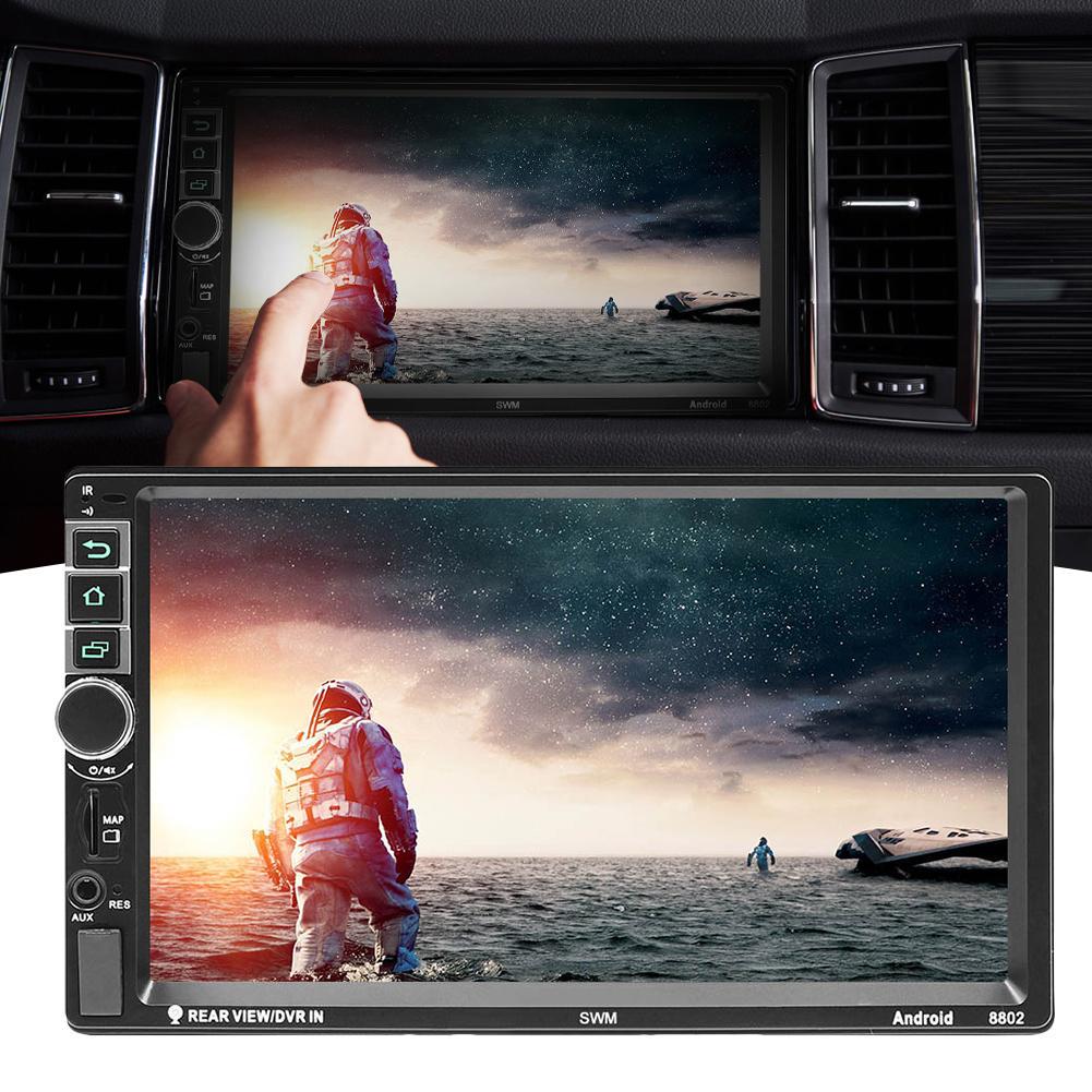 SWM 8802 1080P FM Bluetooth Vehicle Car Stereo Upgraded Version 2din 7
