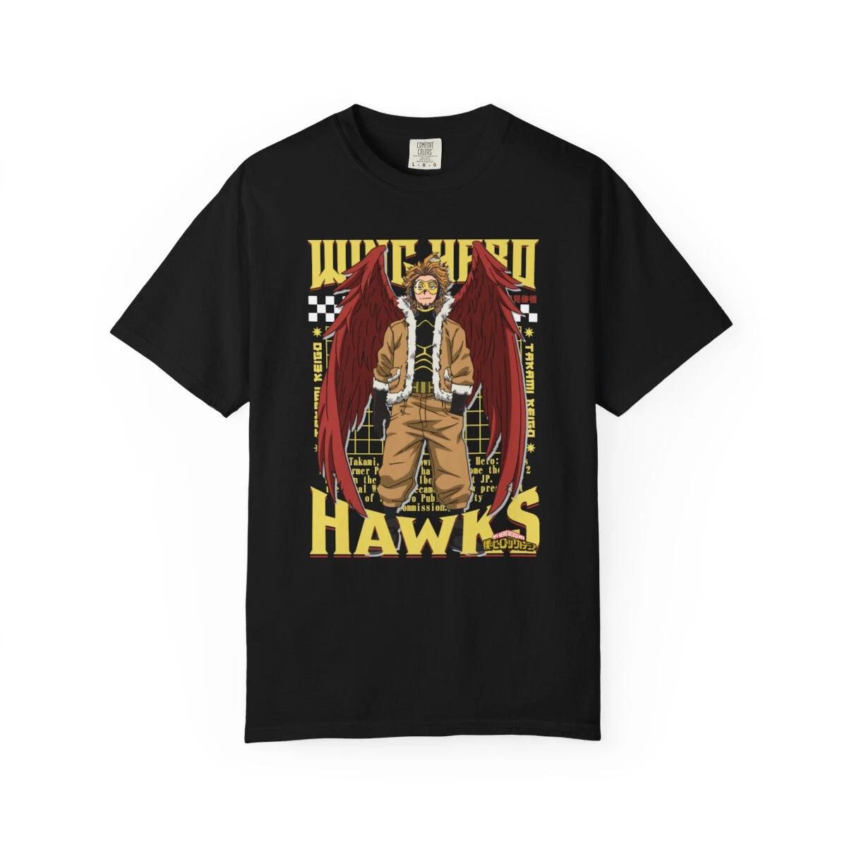 Wing Hero Hawks Keigo Takami My Hero Academia MHA Anime Manga Funny Gift T-Shirt S