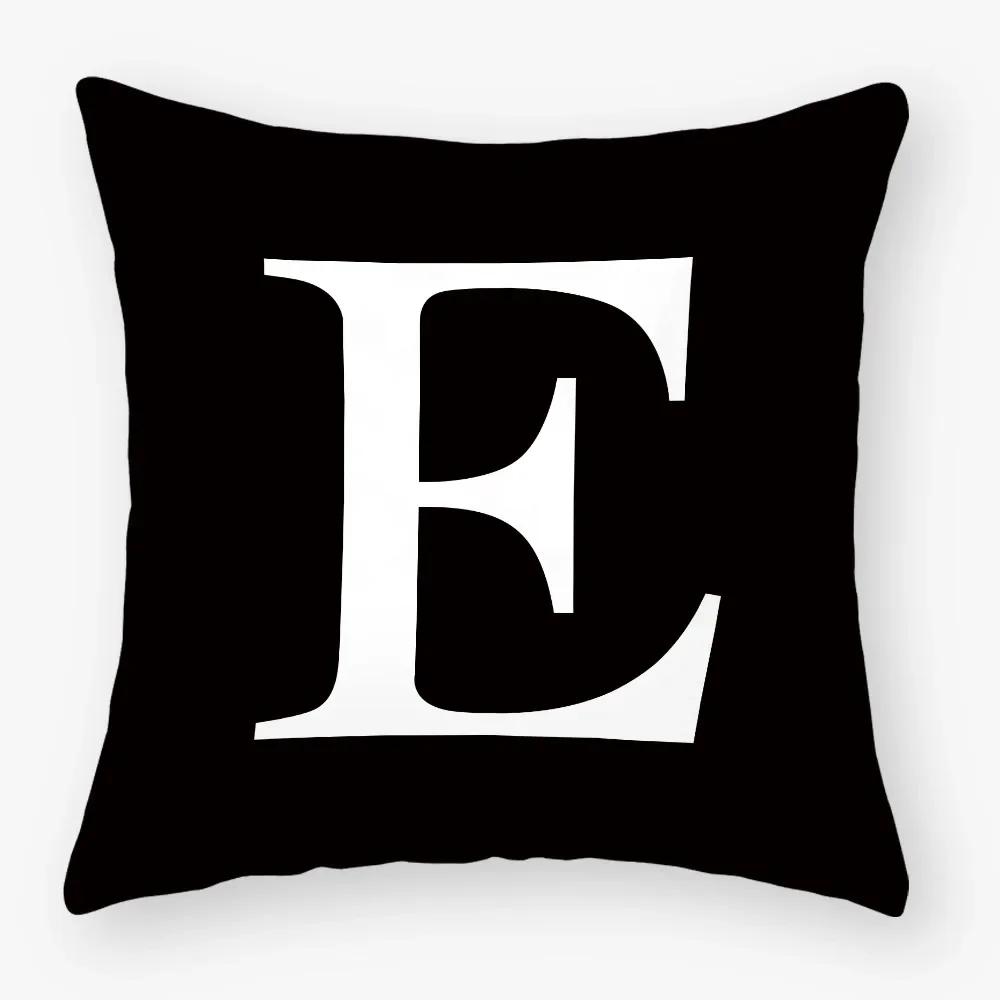 White Letter Cushion Cover X Polyester Pillowcase Sofa Cushions Decorative Throw Pillows Cover Home Decoration Pillowcover