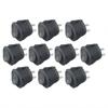 10PCS New 23mm Diameter 12V Lip Small Round Rocker Switch Black 2 Pin ON-OFF