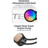 TEUCER AF-S120 Water Cooler 120mm RGB Fan Liquid Heatsink Integrated Radiator Cpu Cooling for Intel LGA115x 1200 1700 2011