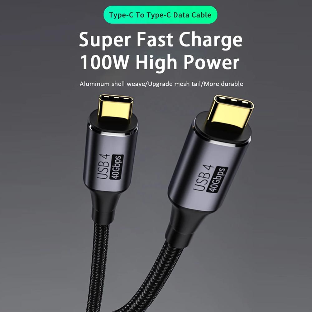 USB4.0 Functional Data Cable USB C To Type C Cable 8k60hz PD 100W 40Gbps Fast Charging Type-C Cable Data Cord