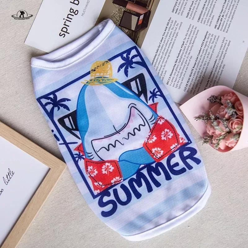 Cartoon-Welpen-Hundeweste, Sommer-Haustierkleidung für kleine Hunde, Chihuahua, Yorkshire, Malteser, Shirts, Hunde, Haustiere, Kleidung, Katzen-Outfit