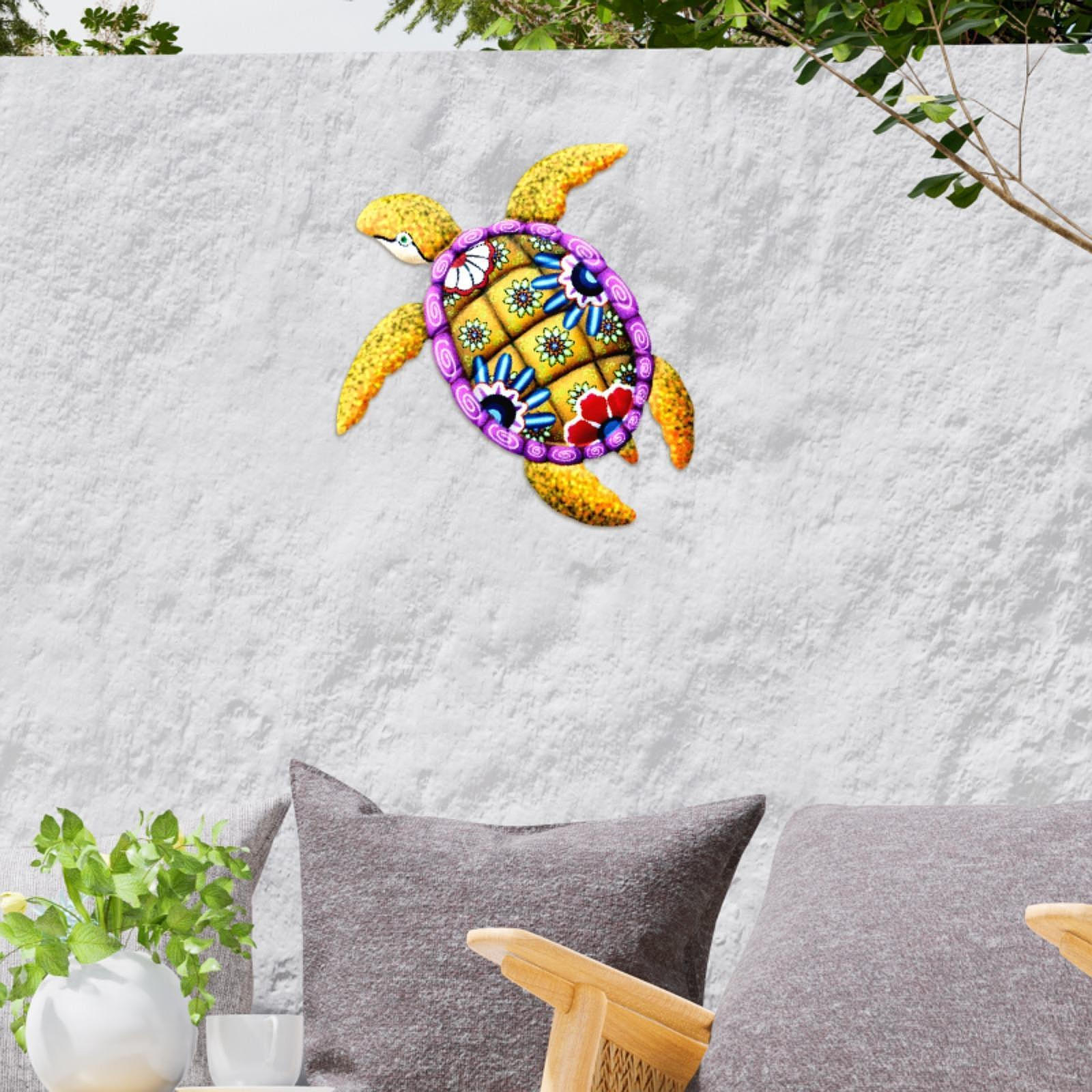 

Настенный декор «Железная черепаха», настенный декор, креативная скульптура, украшение садовой гостиной, жёлтый