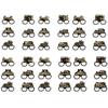 18pcs Paper Glasses for Birthday Celebration and Social Event Party Photo Booth Props Handmade Fun Birthday Accessories