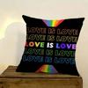 Gay Lesbian Lgbt Rainbows Pillow Case Cushion Cover Throw Pillow Case For Car Sofa