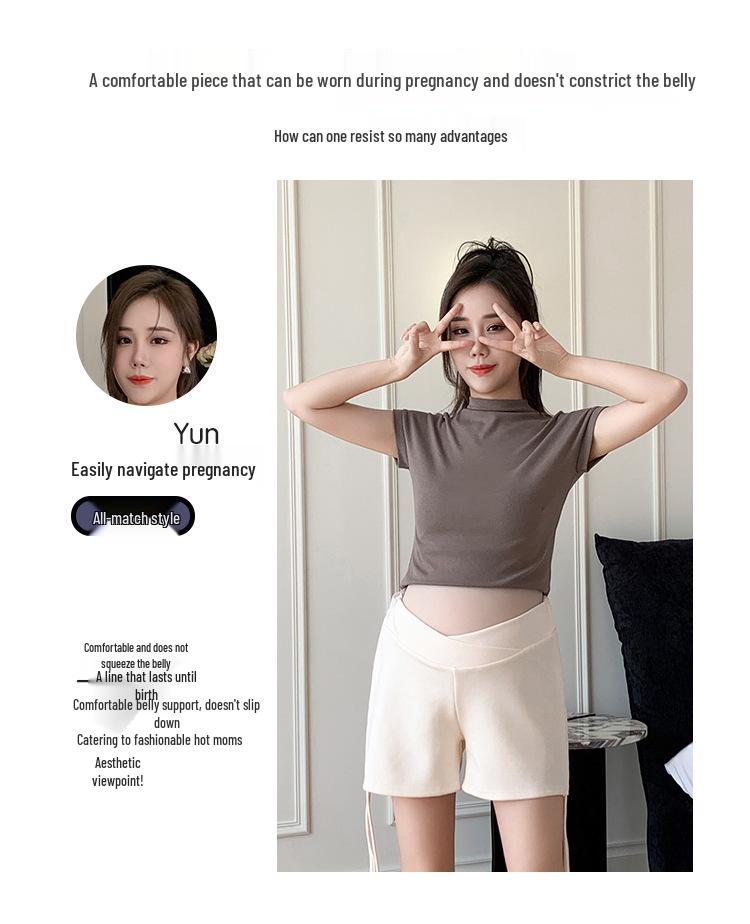 Vielseitige Sommer-Umstands-Low-Waist-Shorts mit Kordelzug, Falten und sportlichem Design