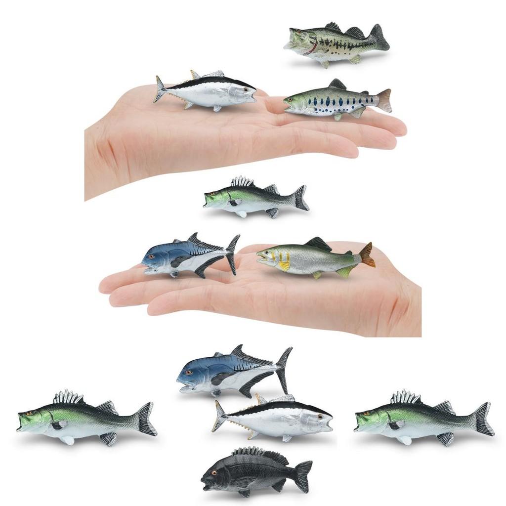 Meerestier Harzmodell Spielzeugpackung mit Thunfischen und Lachs für Heim-Aquarienausstellung