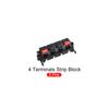 Rebower Spring Push Release Socket Speaker Terminal Connector for Speakers and Audio Players 58mm 2pcs 4-Position / Red/Black /
