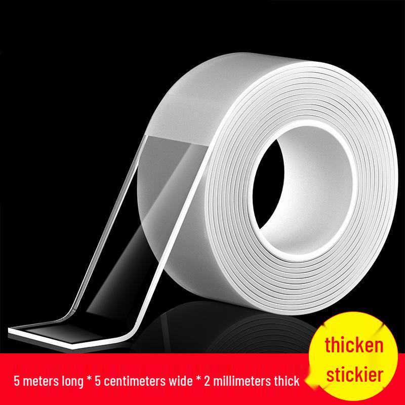 Ultra-Thin Transparent Nano Tape - High Viscosity, Strong Waterproof, Double-Sided, No-Trace Wall Fixation.