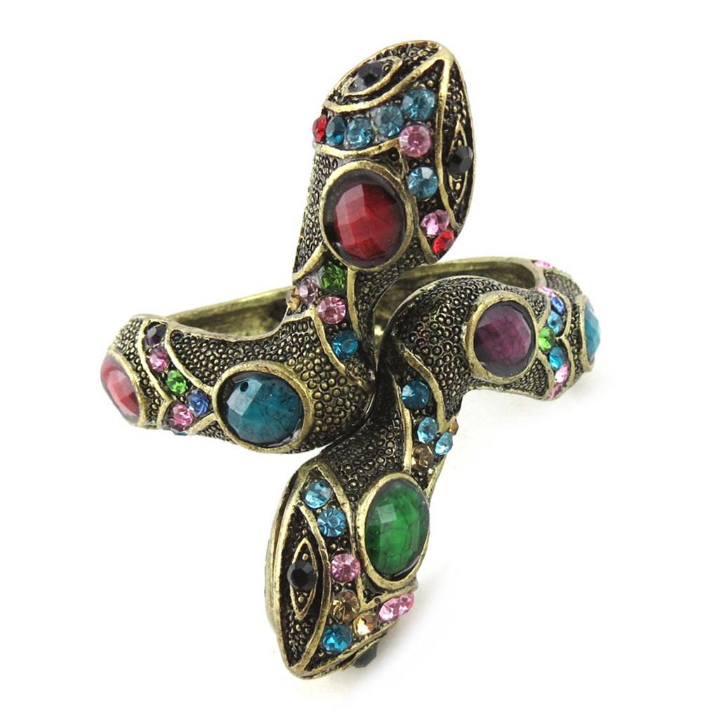 Les Trésors De Lily [N0228] - Designer-Armband 'Bohemian Rhapsody' tutti frutti (Schlange)