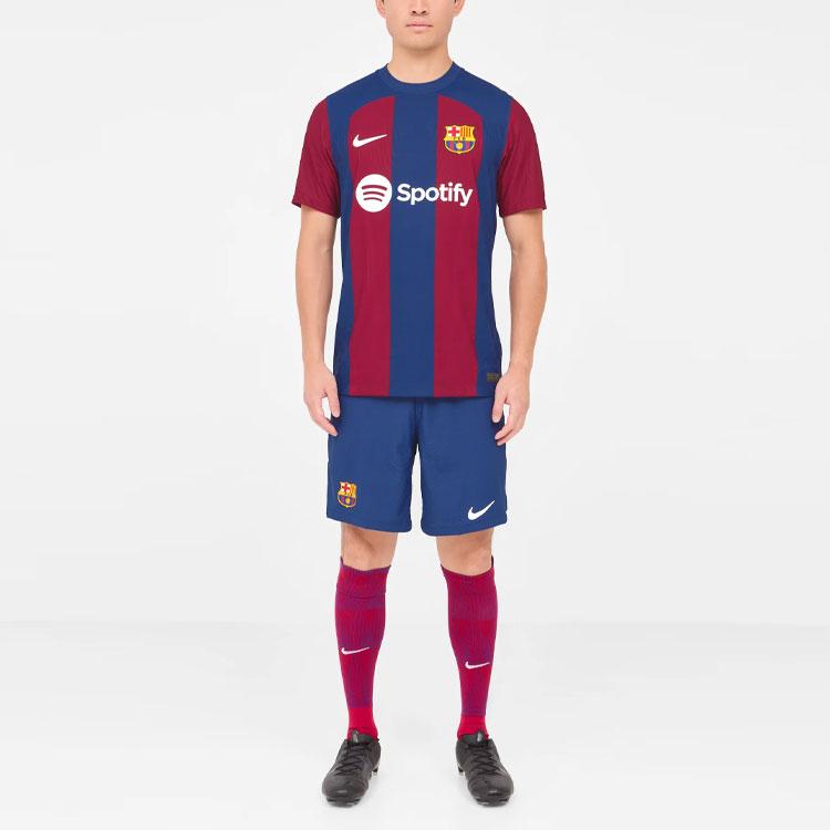 Nike Camiseta de Fútbol Rayada Edición Jugador Local Barcelona 23/24 Hombre Tops Azul DX2615-456