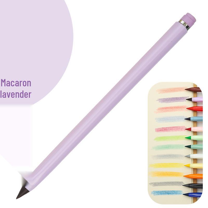 Erasable Posture Correcting Eternal Pencil - 12 Colors, No Sharpening Needed, Durable Lead, Perfect for Kids' Drawing.