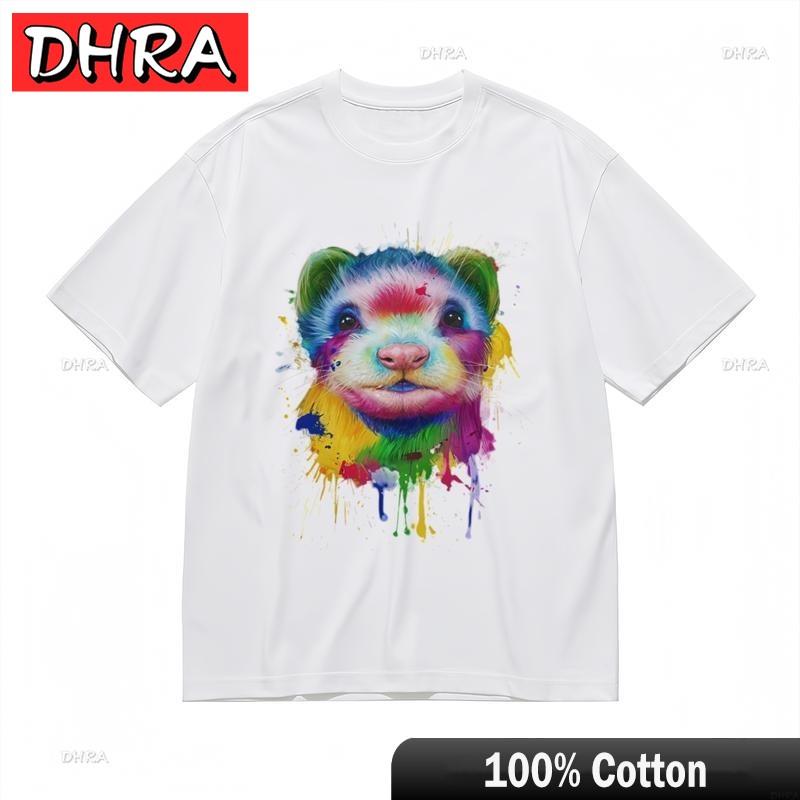 Womens Fashion Breathable Comfy Classic TShirt Artistic Ferret Graphic Tee Cute Clothing TShirts for Work From Home TShirt 4XL
