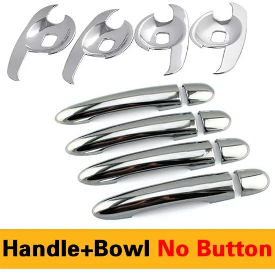 For Renault Koleos Luxurious Chrome Door Handle Covers 2007-2015 Accessories Trim Set of 4Pcs Car Styling 2009 2010 2013 2014
