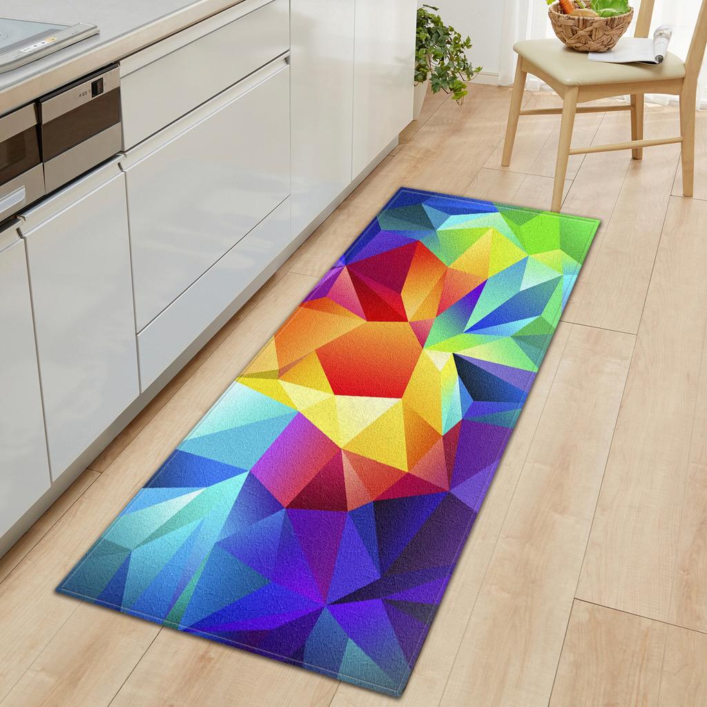 Kitchen Geometric Shape Floor Mat Door Mat Carpet Floor Mat