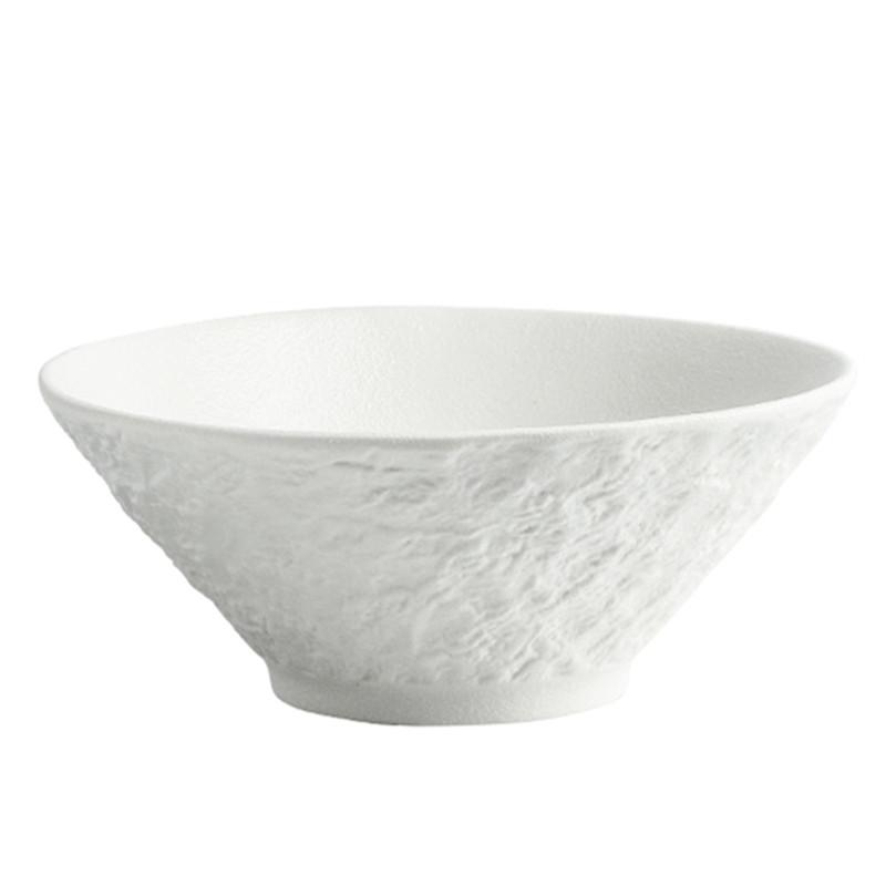 Einfache Schwarz-Weiß Keramikschale Restaurant Essensdekoration Kreative Nudelschale Zuhause Frühstück Salat Dessertschale Geschirr