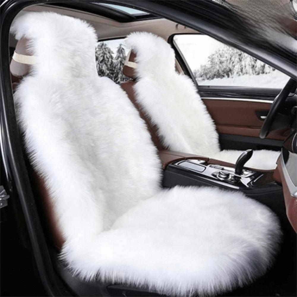 New Warm Plush Car Seat Covers Fluffy Universal Car Seat Cushion Wool Velvet Full Cover Auto Seat-Cover Mat Winter