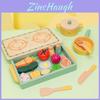 Fun Wooden Simulation Kitchen Vegetable And Fruit Cooking Children Toy Set For Imaginative Play