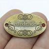 Letter Plate Connectors Alphabet A-Z Antique Bronze Zinc Alloy Jewelry Making Craft Parts DIY Connect Parts