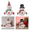 Cartoon Christmas Snowman Doll Toys Snowflake Luminous Snowman Ornament  New Year Gift