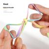 Flat Sneaker Shoelaces 0.9cm Wide Polyester Gradient Colorful Shoes Laces Replacement for Skates Sport Shoes Boot String