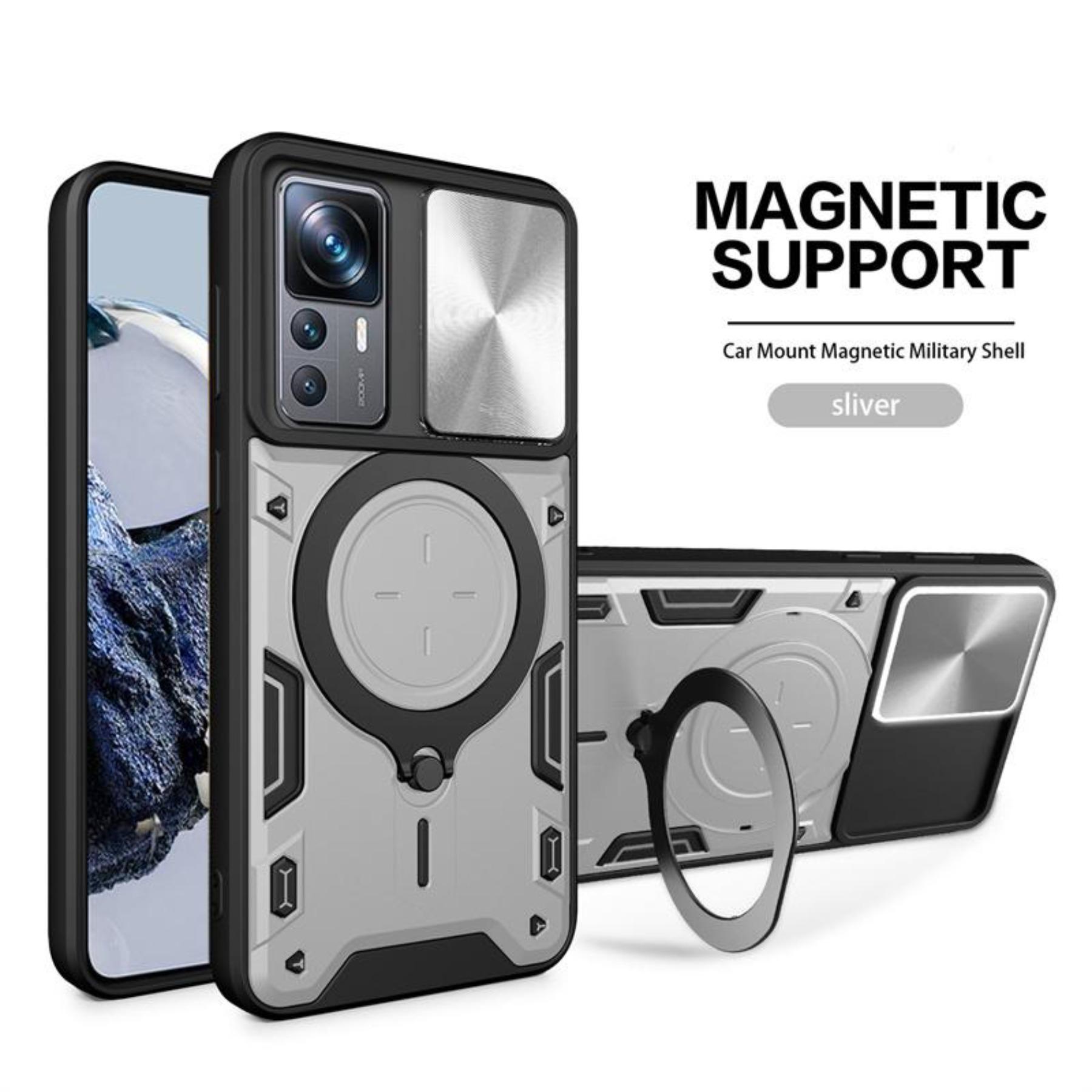 Voor Xiaomi 12T Pro Hoes Schokbestendig Armor Schuif Camera Bescherm Coque Voor Xiaomi Mi12T Mi 12T 12 T Pro Xiaomi12T Ringhouder Cover For Xiaomi 12T Pro