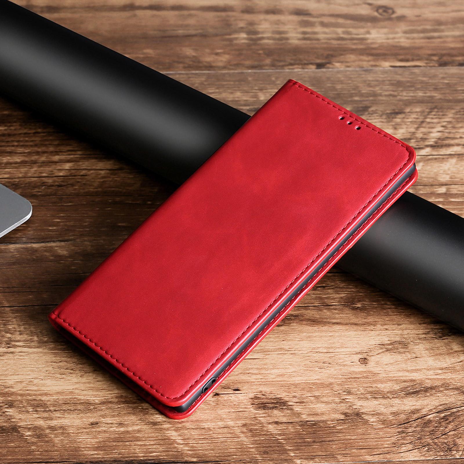 

Redmi 12C () Оксамитовий чохол-книжка One Size червоний