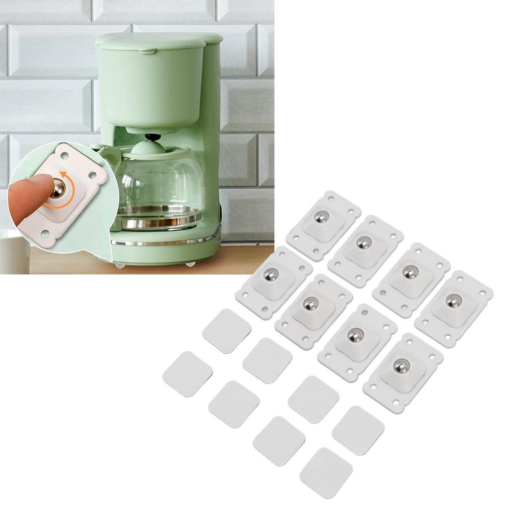 Caster Wheels Adhesive 360 Degree Rotation Roller Wheels for   Furniture Storage Box