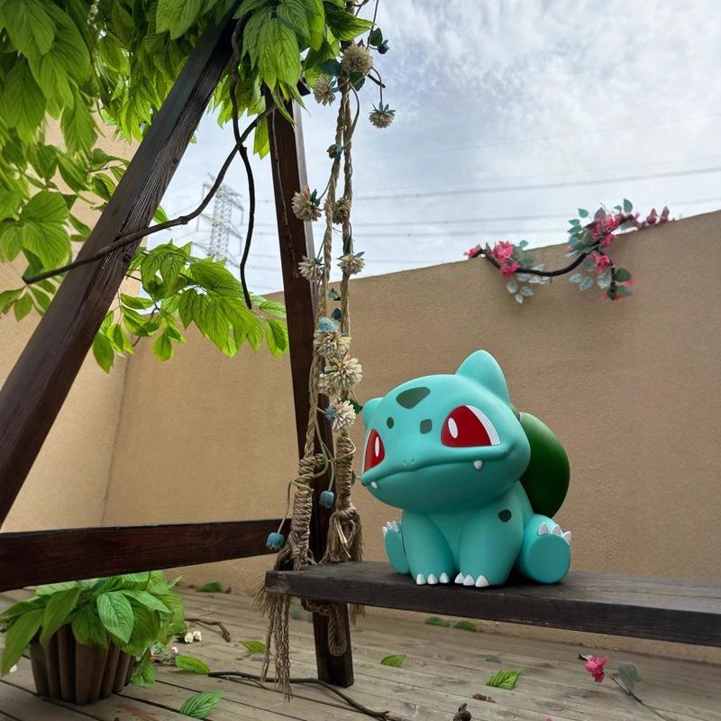Pokemon Bulbasaur Cute Cartoon Collectible Figure Model Living Room Entrance Desktop Ornament Decor Perfect Gift For Anime Fans