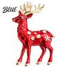 Elk Lapel Pin Christmas Reindeer Brooch Pin Rhinestone Sweater Alloy Cardigan Coat Suits Accessories Jewelry Gift for Xmas
