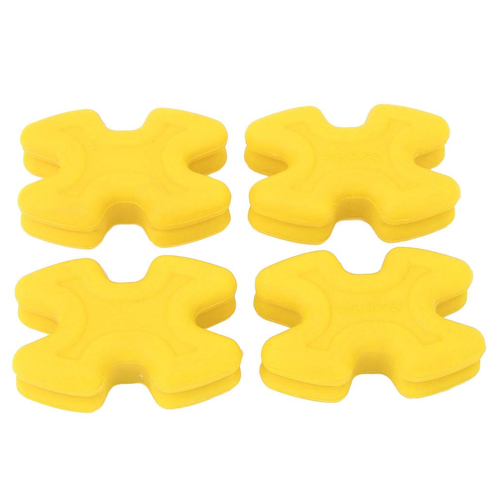 4 Stück Bogen Wurfarm Dämpfer Verschleißfest Gummi Reduzierend Geräusch Vibration Compound Bogen Wurfarm Stabilisator Schalldämpfer Gelb