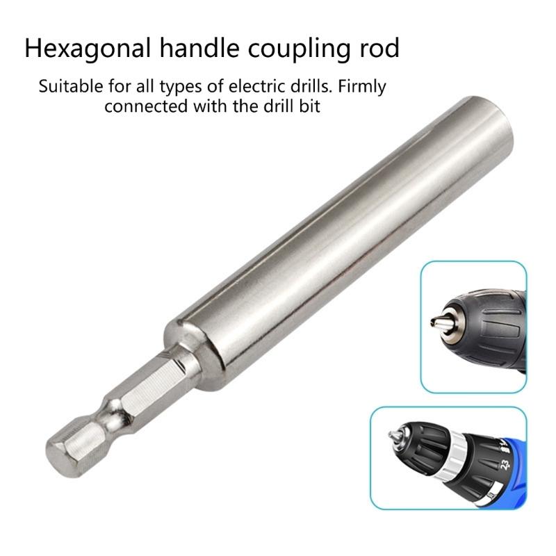 Extended Use High Carbon Steel Hexagon Shank Rod Includes Screw Washer Ensuring Firm Sawing Blade Connection on Drills