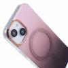 For iPhone 13 6.1 inch Case Glitter Gradient Big Rear Lens Hole Cover Compatible with MagSafe